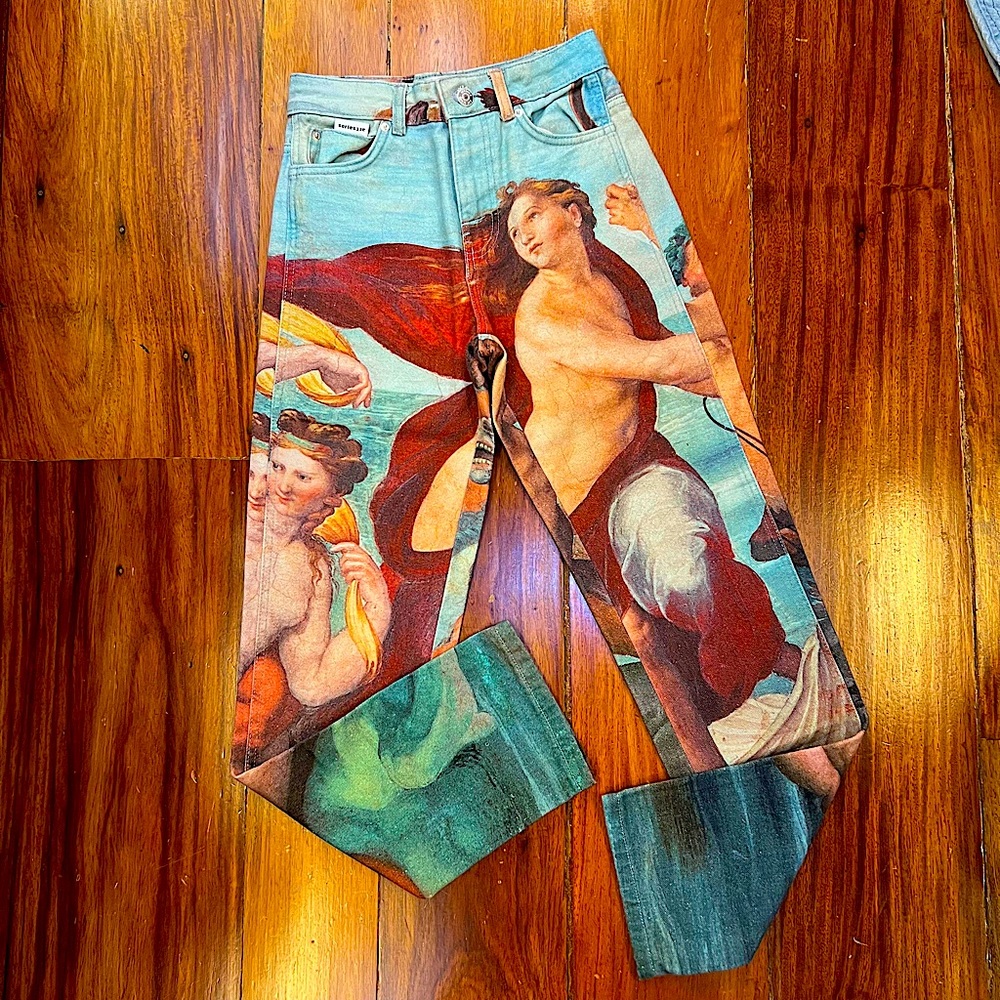 Bershka Raffaello Sanzio Jeans from the “Art series”